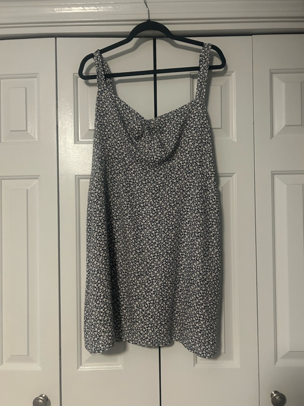 Blue & White Floral Dress